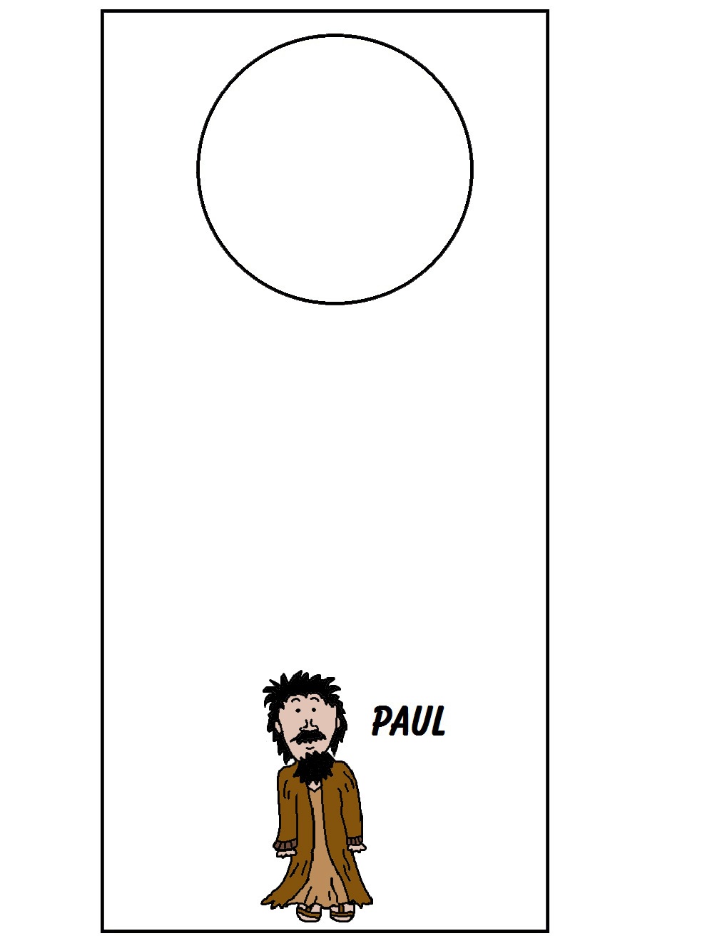 Paul Doorknob Hanger Printable